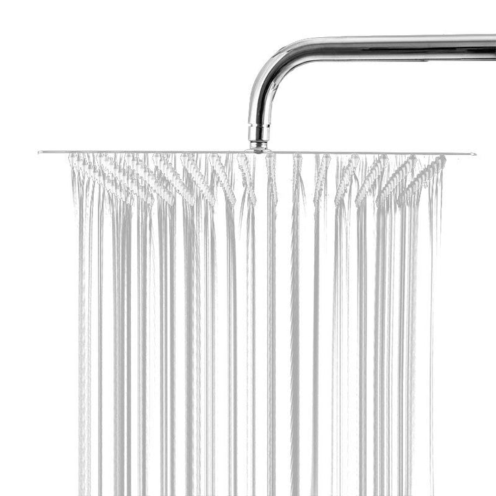 BowLift | Showerhead Square Wall-Mounted Rain Spray Stainless Steel Showerhead