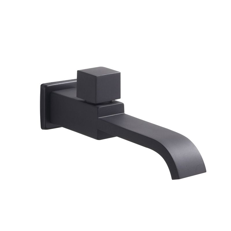 BowLift | Contemporary Wall Mounted Bathroom Faucet Handle Knob Solid Brass Square Faucet