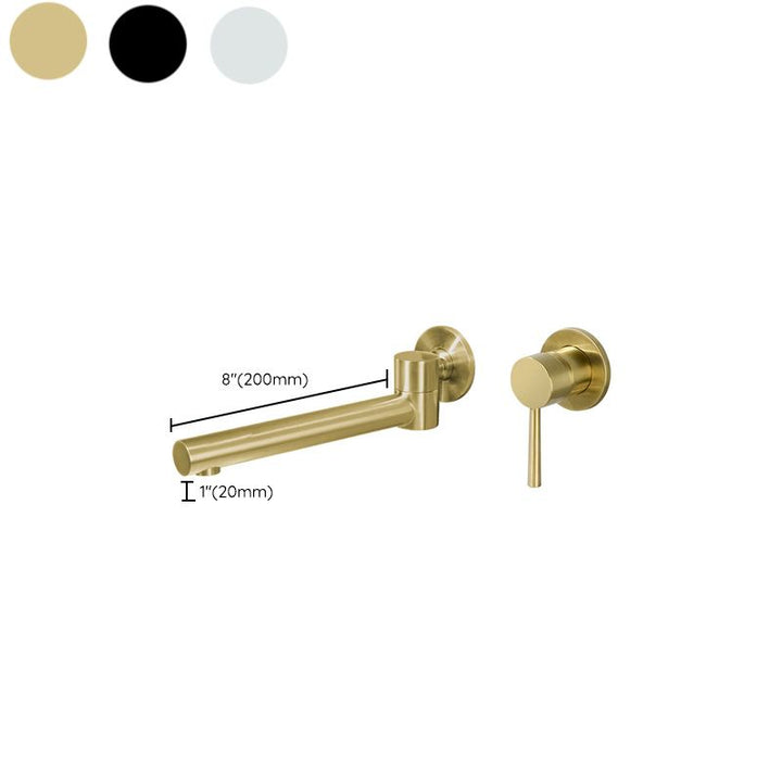 BowLift | Modern Brass Roman Bathtub Faucet with 1 Lever Handle Bathtub Faucet