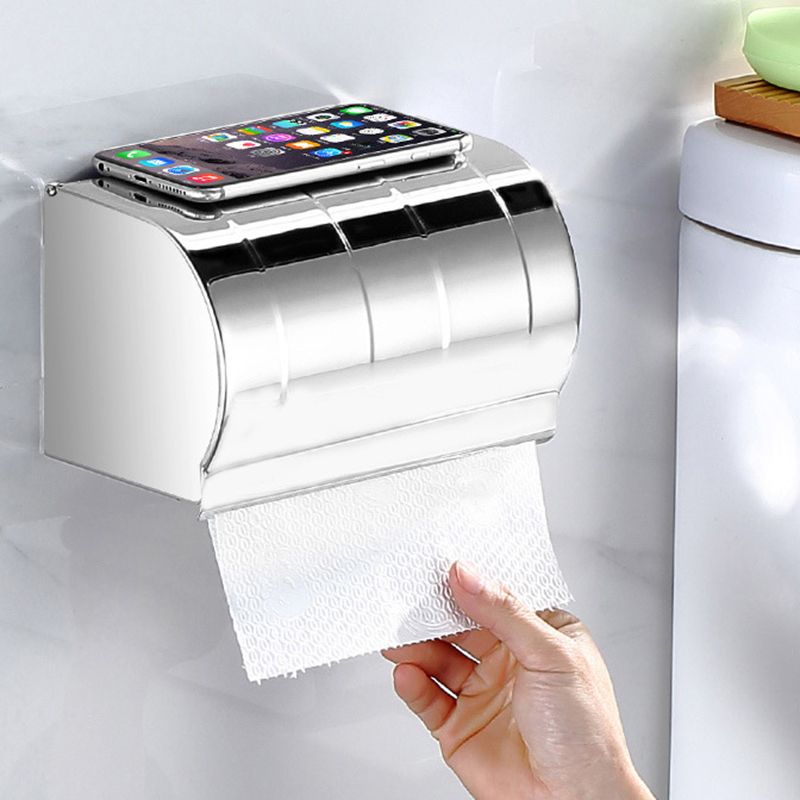 BowLift | Classic Polished Chrome Bathroom Accessory Set Towel Holder/Paper Holder/Robe Hooks Included