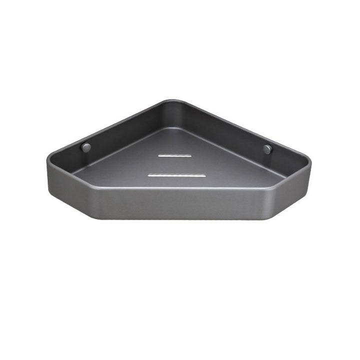 BowLift | Modern Bathroom Accessory Set Matte Black/Grey Bathroom Shelf/Towel Holder & Paper Holder