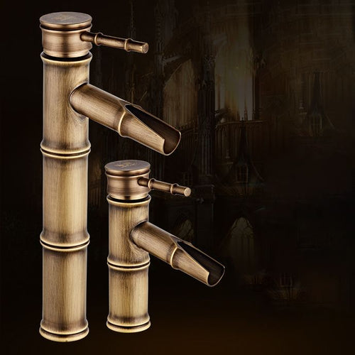 BowLift | Lever Handle Vanity Faucet Country Low Arc Faucet Single Hole Basin Faucet