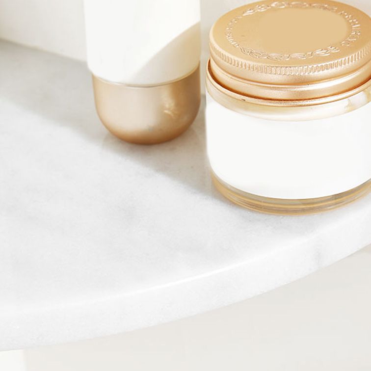 BowLift | marble bathroom shelf brass bathroom accessory