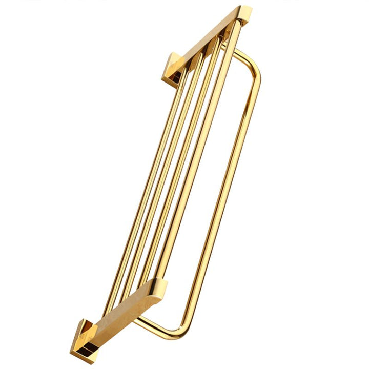 BowLift | Modern Towel Bar Bathroom Hardware Set Bathroom Shelf Gold Bathroom Accessories Set