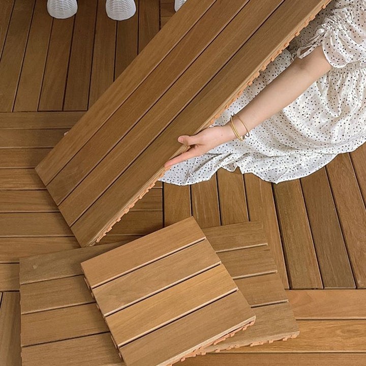 BowLift | Modern Style Square Wood Floor Corrosion-Resistant Outdoor Wood Floor