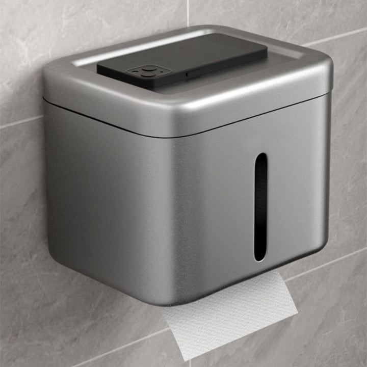 BowLift | Modern gray bathroom hardware set towel rack paper holder bathroom accessory set