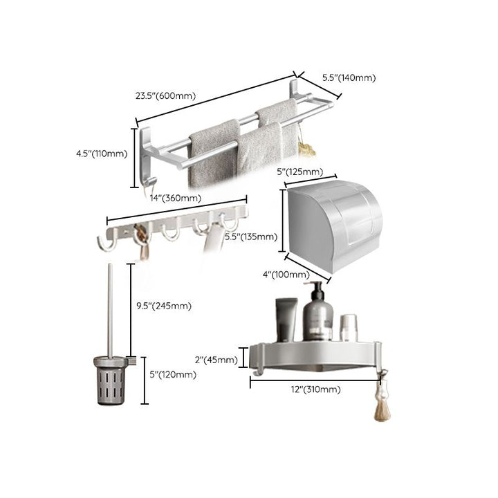 BowLift | Metal Bathroom Hardware Set Adhesive Installation Bathroom Accessory Kit
