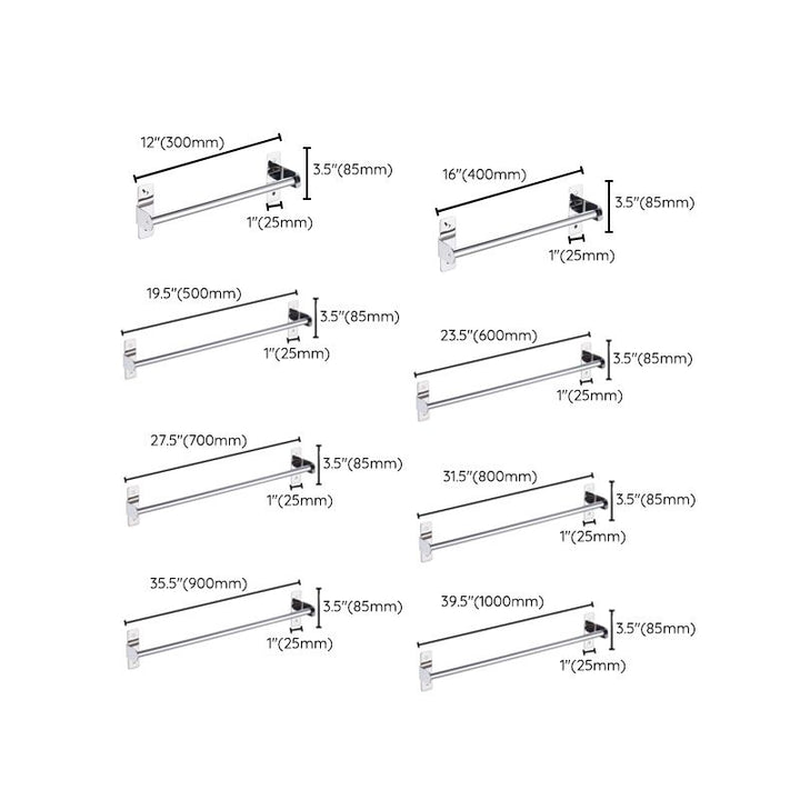 BowLift | 3-piece stainless steel bathroom accessory set Modern chrome object stand