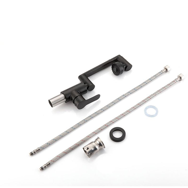 BowLift | Swivel Spout Bathroom Faucet Single Hole Basin Faucet with Lever Handle