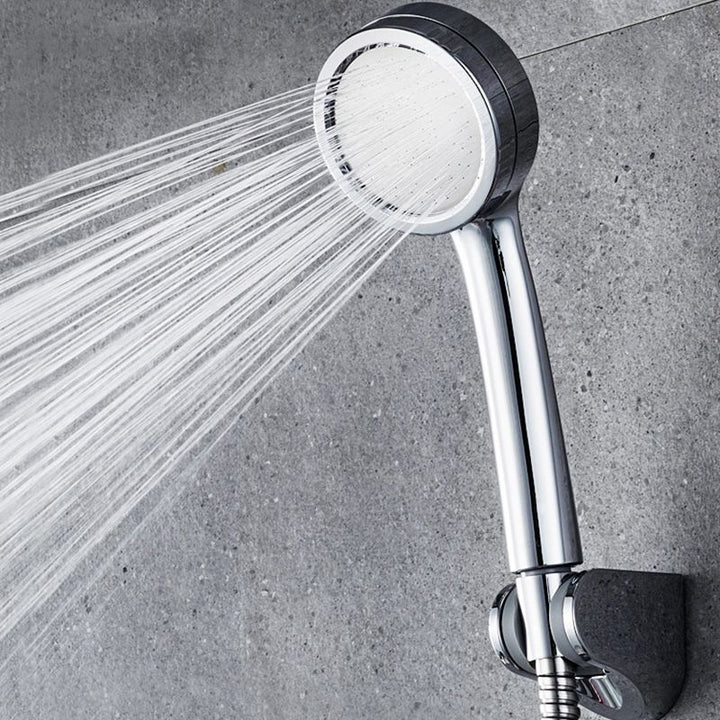 BowLift | Modern handheld shower head 5 spray patterns chrome round wall mounted shower head