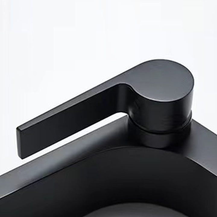BowLift | Modern vessel faucet brass lever waterfall spout sink faucet
