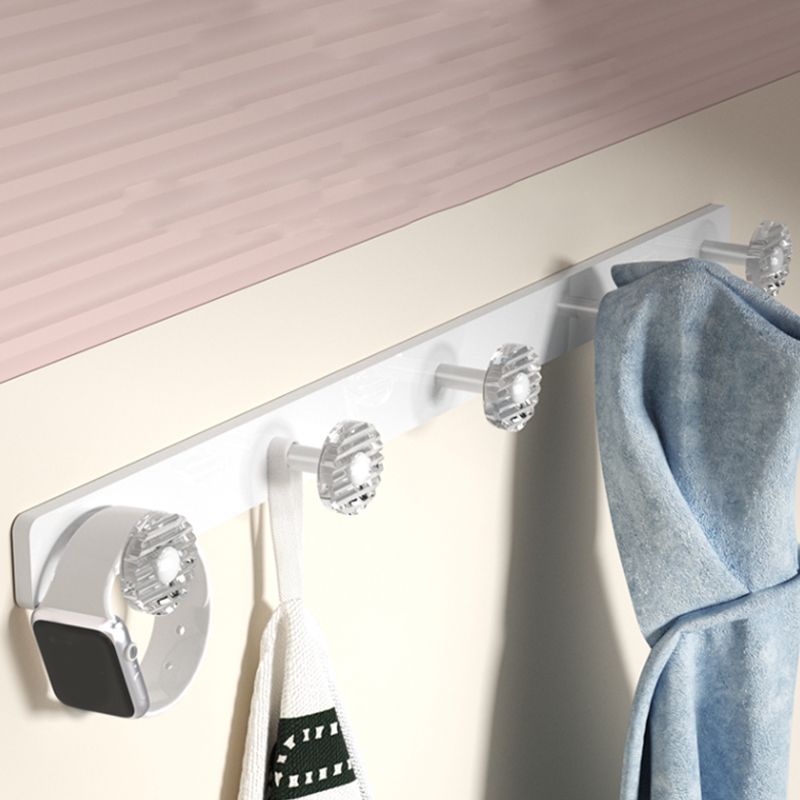 BowLift | White Metal and Acrylic Bathroom Accessories as a Single Piece or in a Set with Bathroom Shelf