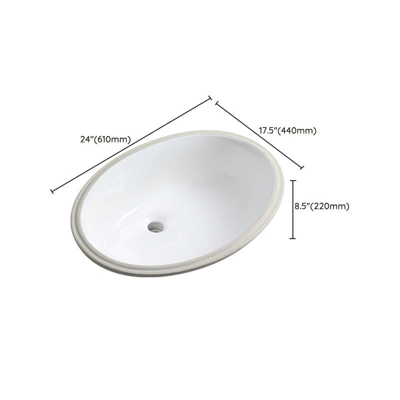 BowLift | Modern Oval Washstand Ceramic Table Installation Sink Bathroom
