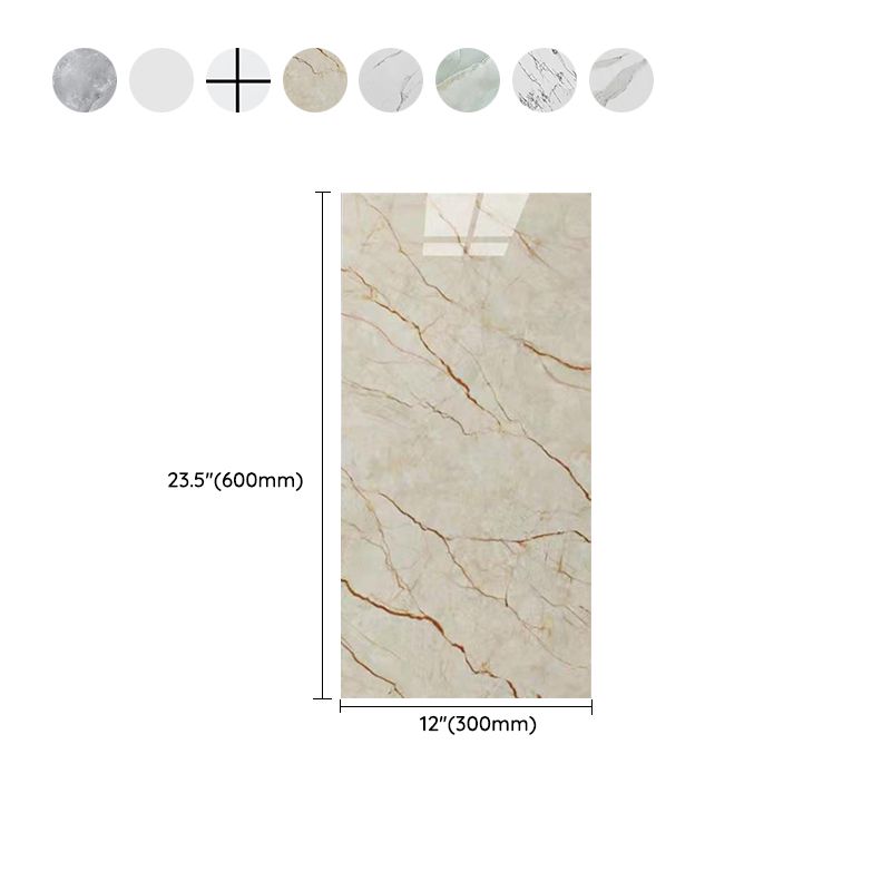 BowLift | Stain Resistant Peel & Stick Tile Marble Effect Single Tile for Kitchen Backsplash