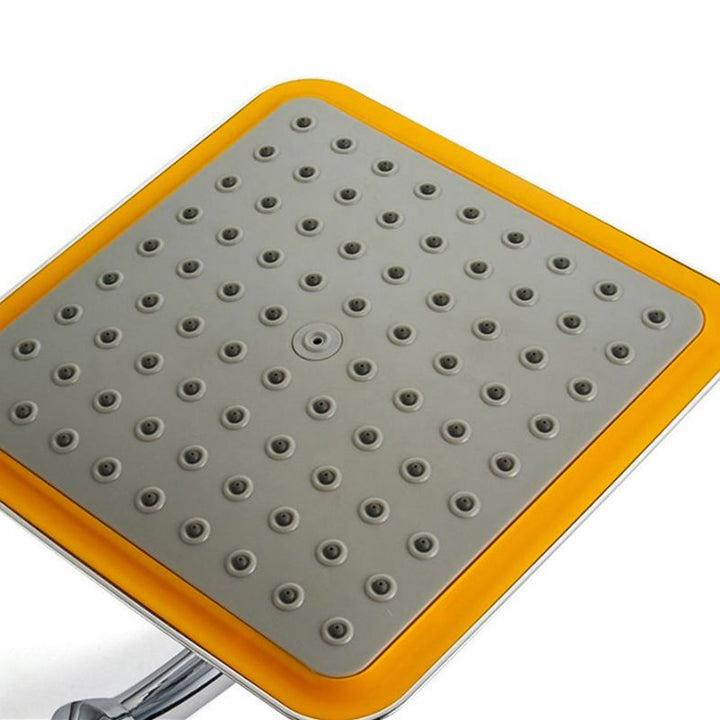 BowLift | Modern Square Shower Head Combo Chrome Rainfall Shower Head