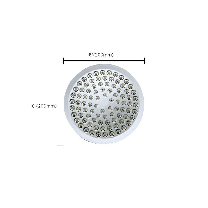 BowLift | Contemporary round fixed wall shower head Silver shower head