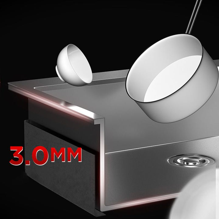 BowLift | Contemporary Style Kitchen Sink Stainless Steel Color Fast Built-In Sink