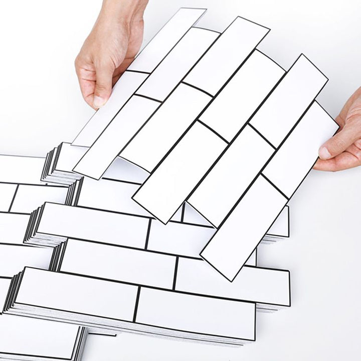 BowLift | Plastic Peel & Stick Subway Tiles Contemporary Waterproof Peel & Stick Subway Tiles