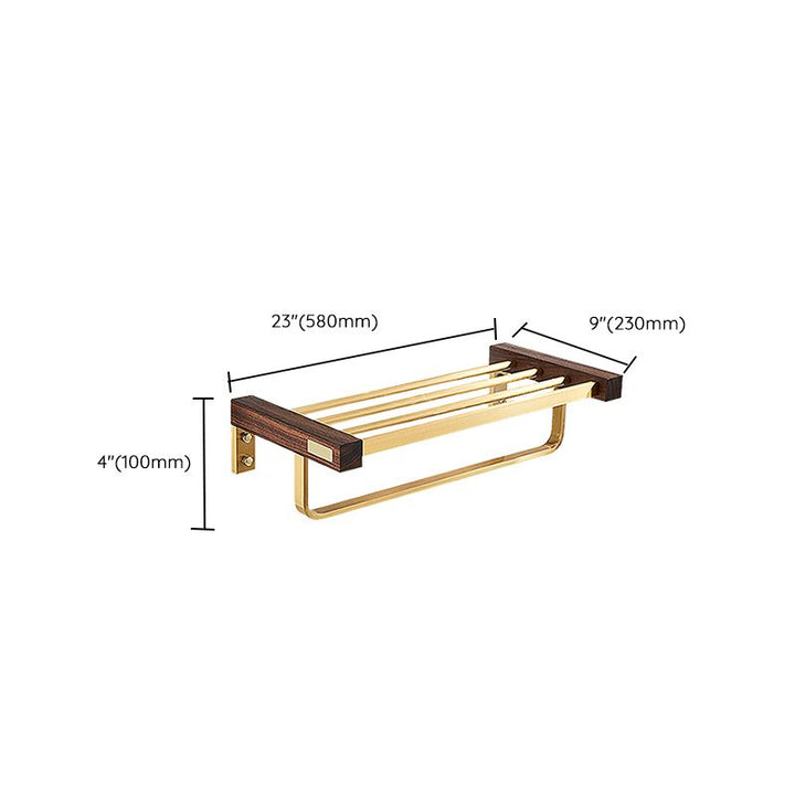 BowLift | Modern Gold Bathroom Accessory Set Bathroom Shelf Paper Holder Bathroom Accessory Set
