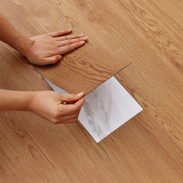 BowLift | Modern Peel and Stick Tile Flexible Wood Look Scratch Resistant Vinyl Plank