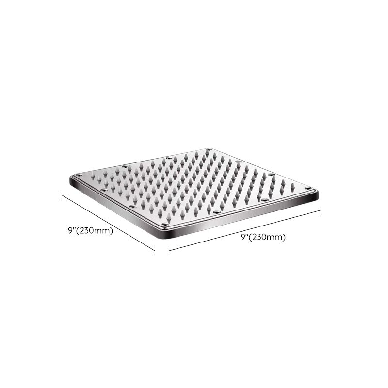 BowLift | Contemporary Style Shower Head Bathroom Fixed Shower Head with Round and Square Shape
