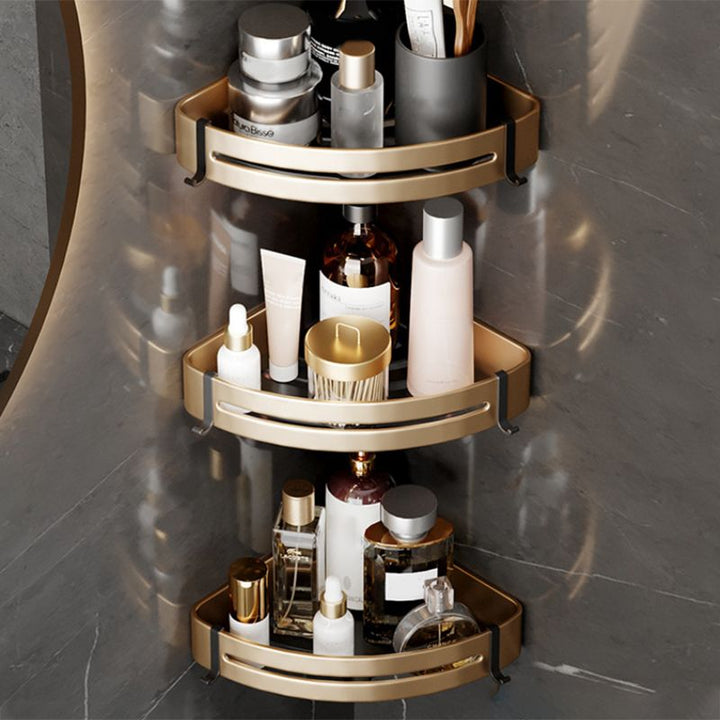 BowLift | Modern Gold Bathroom Accessories Set Bathroom Shelf Bathroom Accessories Set