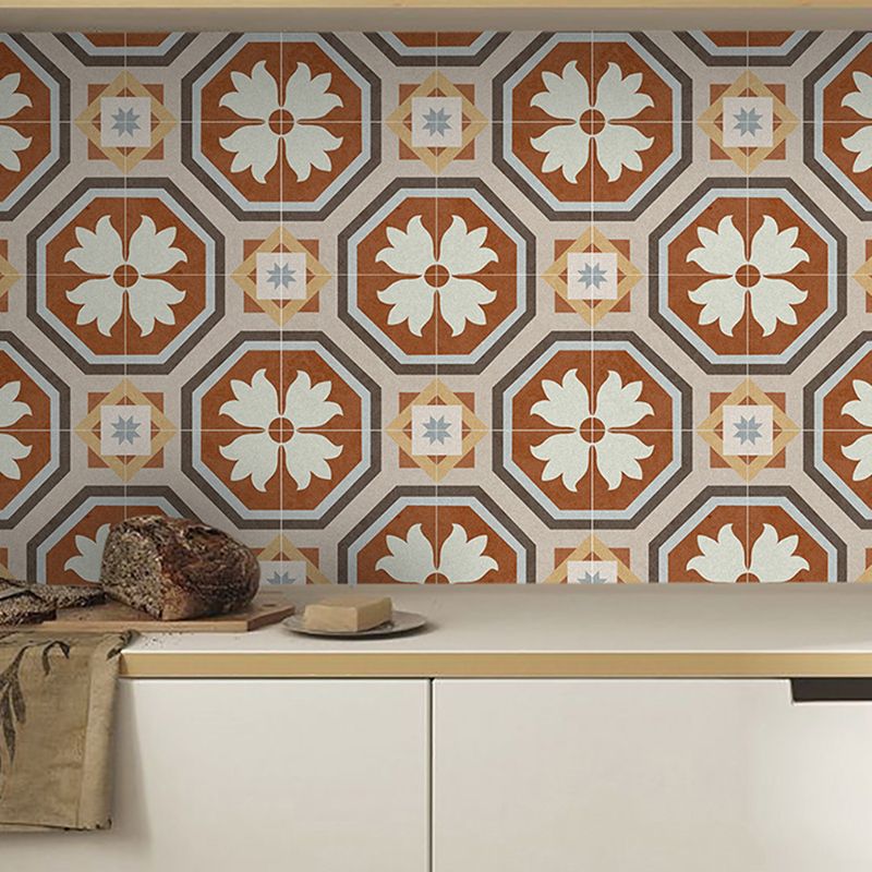 BowLift | Square Indoor Vinyl Floor Peel and Stick Flower Pattern Waterproof Vinyl Floor
