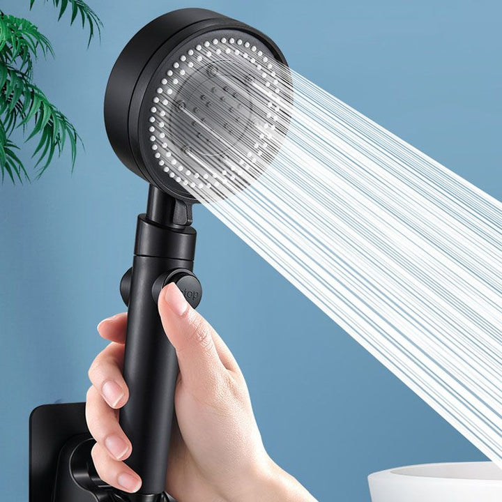 BowLift | Contemporary Hand Shower Plastic Round Hand Shower with Self-Cleaning
