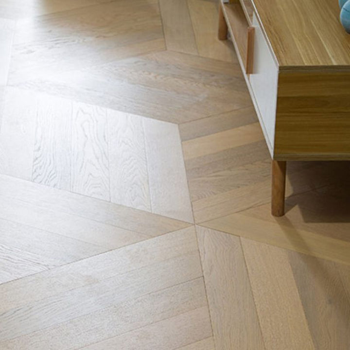 BowLift | Traditional Wood Tiles Wire Brushed Parquet Click Lock Wood Floor Panels