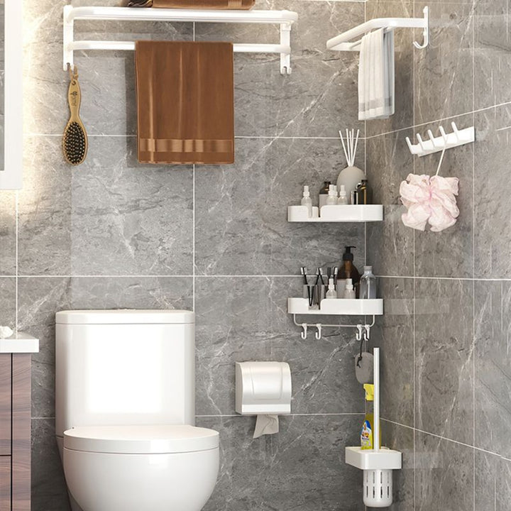 BowLift | Modern Bathroom Hardware Set White Metal Bathroom Accessories Set