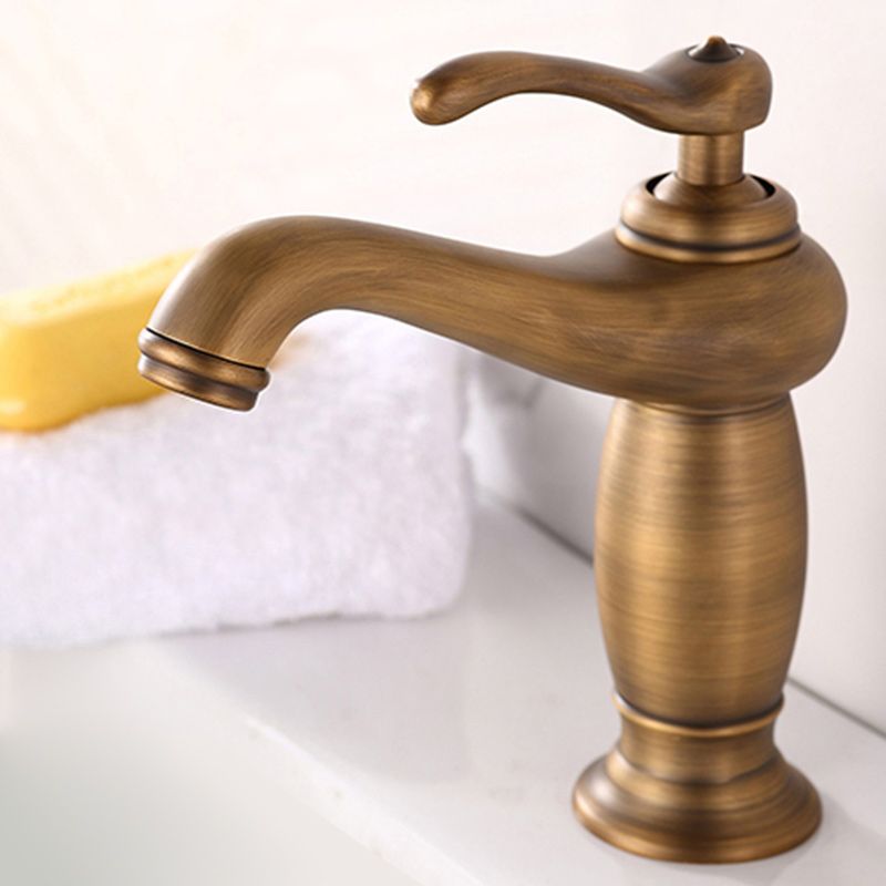 BowLift | Vintage Classic Vessel Faucet Lever Handle Low Arc Vessel Sink Bathroom Faucet
