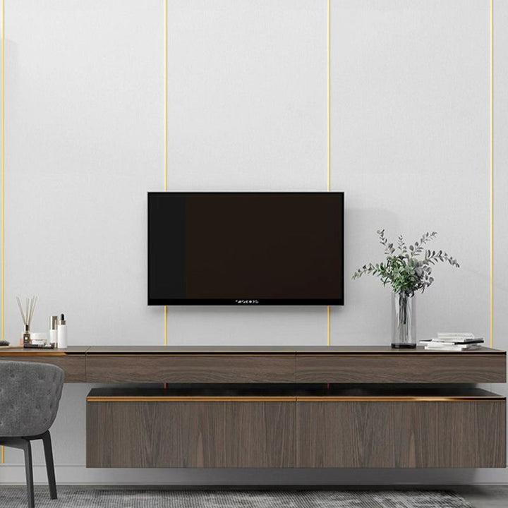 BowLift | Contemporary Style Wall Panel Linen Living Space Peel and Stick Wall Covering