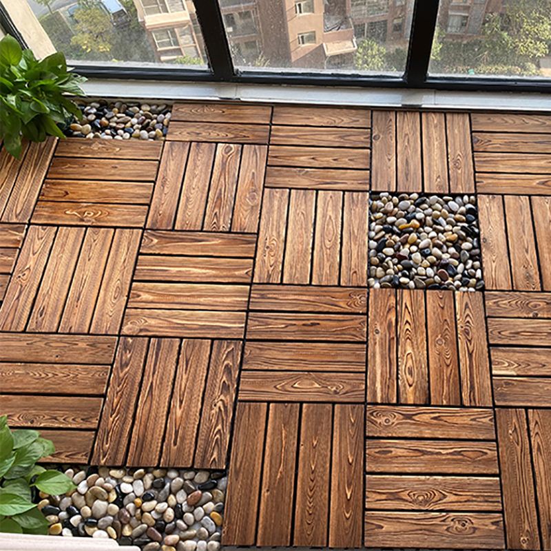BowLift | Outdoor composite decking tiles with snap-in stripe detail kit decking tiles