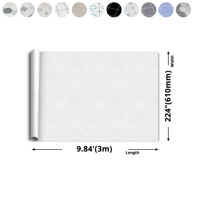 BowLift | Modern Vinyl Floor Planks Peel & Stick Grid Print PVC Flooring