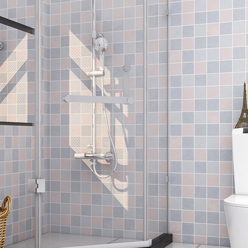 BowLift | Modern Peel & Stick Tile Plastic Grid Peel/Stick Splash Guard Tile for Shower