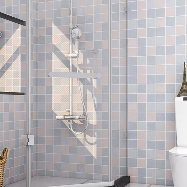 BowLift | Modern Peel & Stick Tile Plastic Grid Peel/Stick Splash Guard Tile for Shower