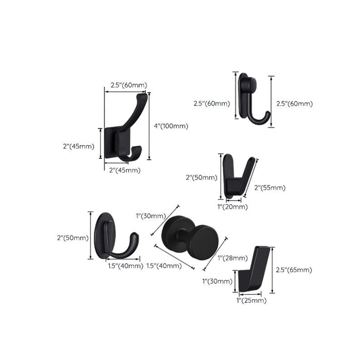 BowLift | Modern Bathroom Accessories as Individual Piece or in Set Matte Black Bathroom Fixtures