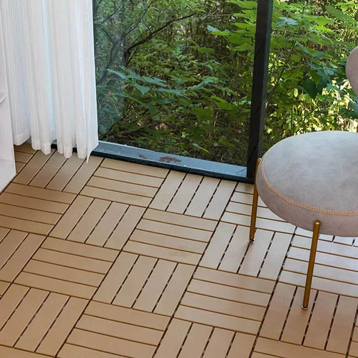 BowLift | Classic Cover Tile Laying Pattern Wood Outdoor Floor Tile