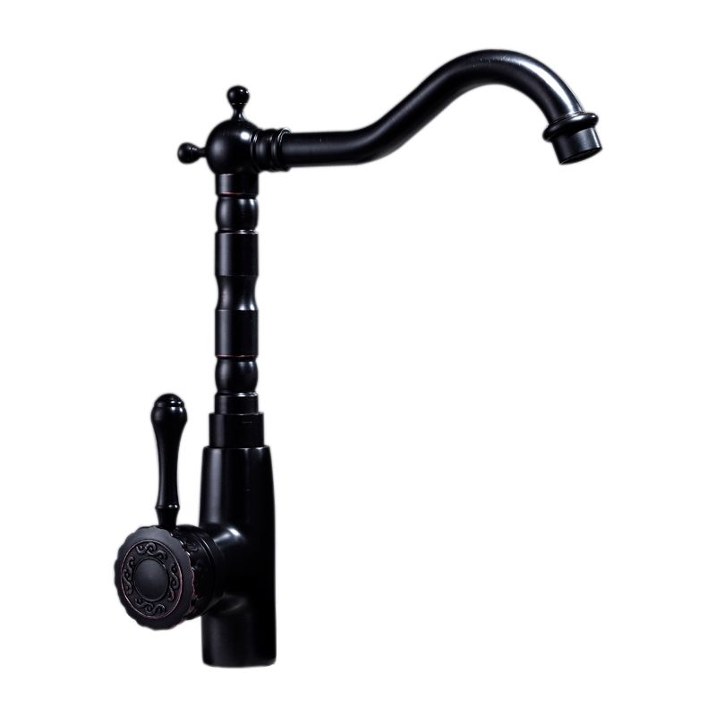 BowLift | Glam Style Sink Faucet with Swivable Spout and Lever Handle