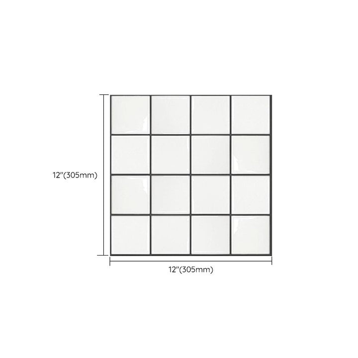BowLift | Square Peel and Stick Wall Tile PVC Waterproof Mosaic Tiles Wallpaper