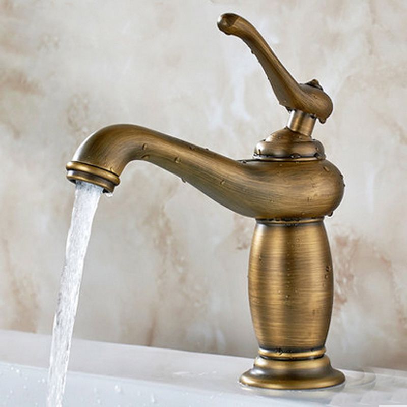 BowLift | Vintage Classic Vessel Faucet Lever Handle Low Arc Vessel Sink Bathroom Faucet