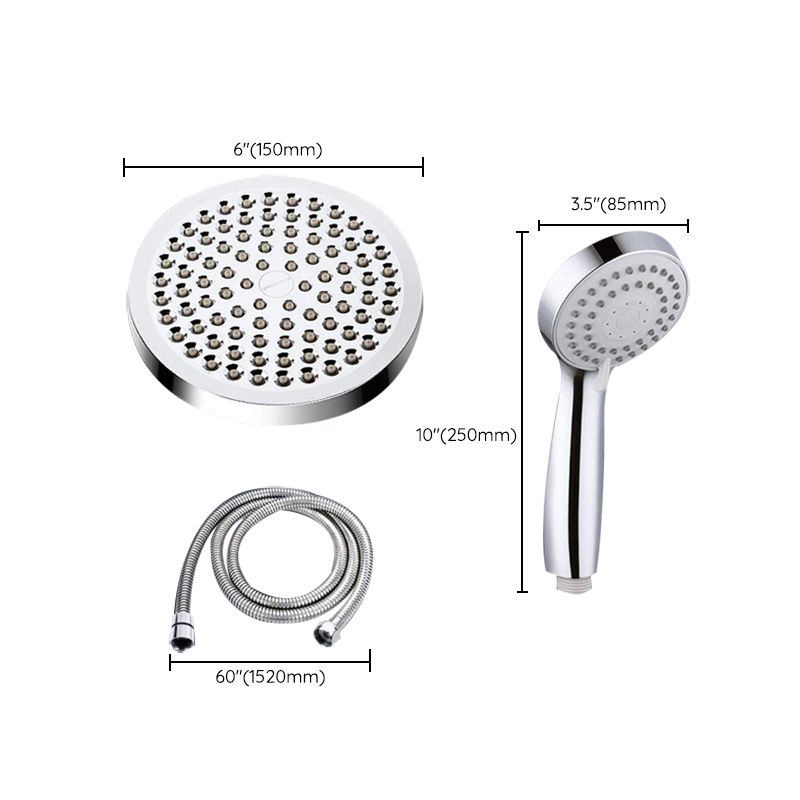 BowLift | Traditional Shower Head Simple Metal Round Handheld Shower