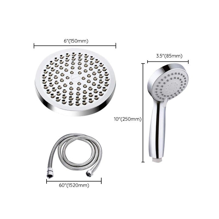 BowLift | Traditional Shower Head Simple Metal Round Handheld Shower