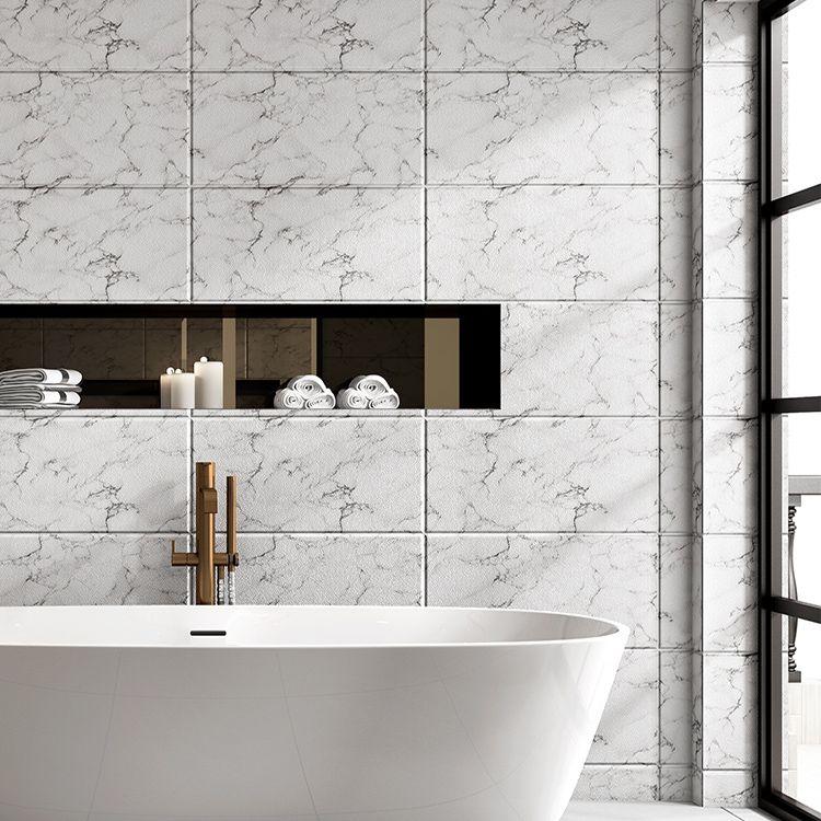 BowLift | Marbled scratch-resistant PVC tile Peel and stick tile for backsplash wall