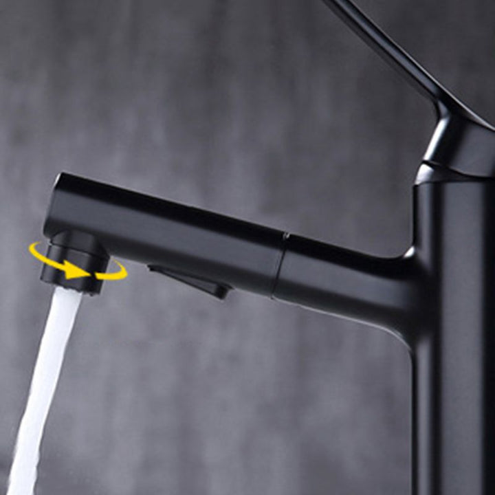 BowLift | Round Vessel Sink Bathroom Faucet Simple Style Faucet with Brass Material