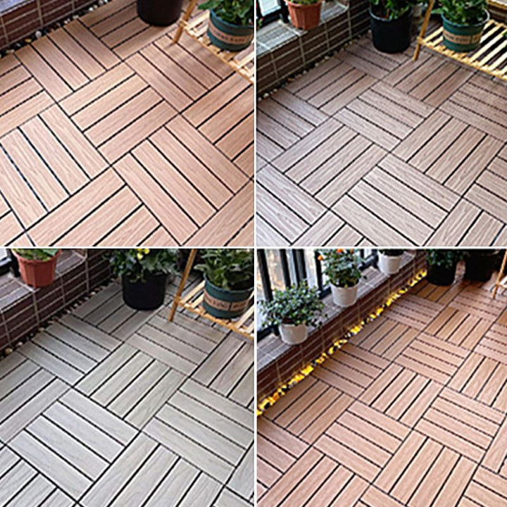 BowLift | Square Engineer Wooden Floor Water Repellent Smooth Tile for Patio Garden