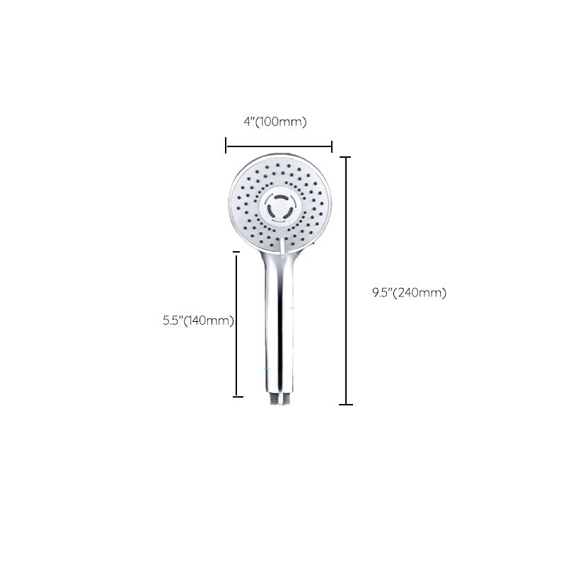BowLift | Contemporary Handheld Shower Head Adjustable Spray Pattern Silver Shower Head