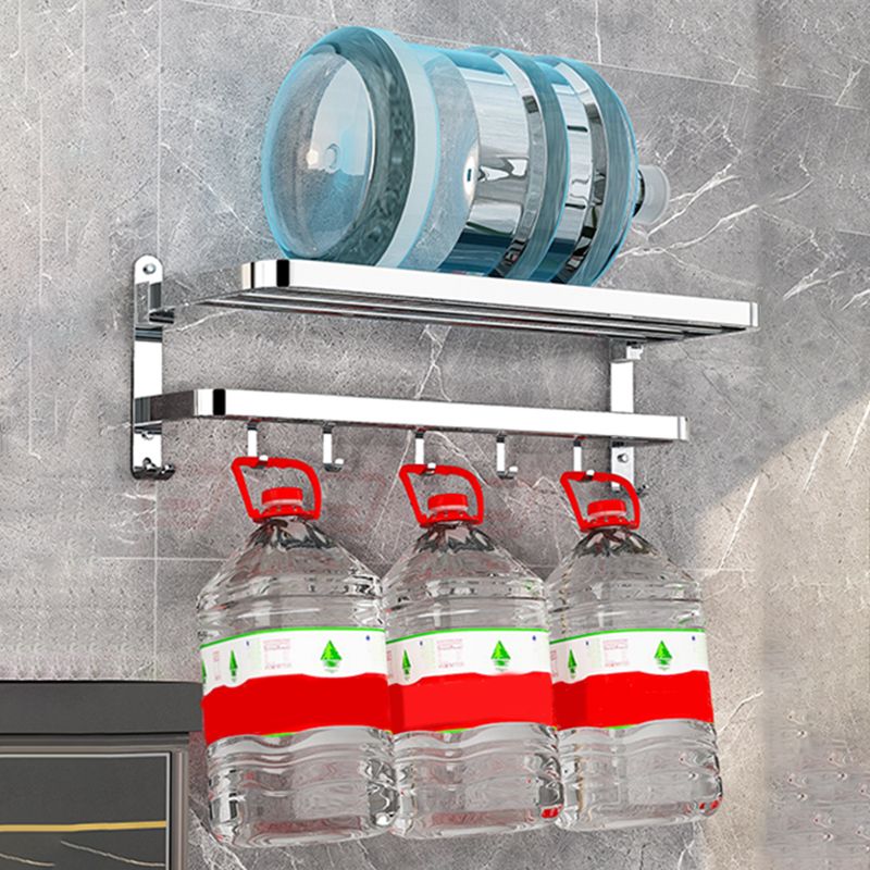 BowLift | Modern Bathroom Accessory Set Silver Metal Bathroom Accessory