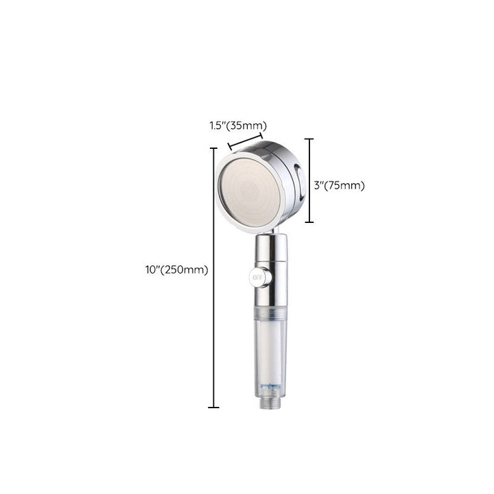 BowLift | Adjustable Water Flow Showerhead Solid Color 3 Settings Round Handheld Shower