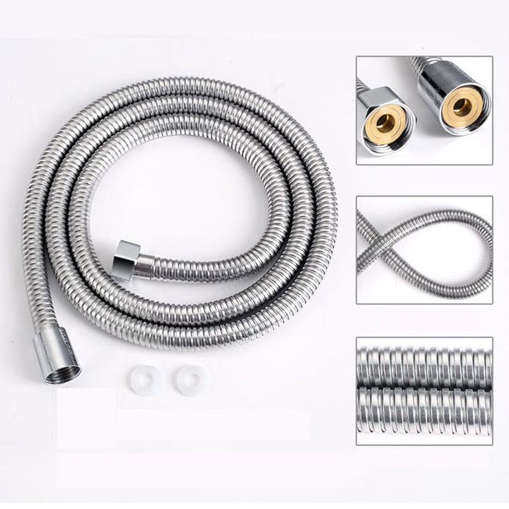 BowLift | Contemporary Silver Round Shower Head Water Efficient Standard Spray Head